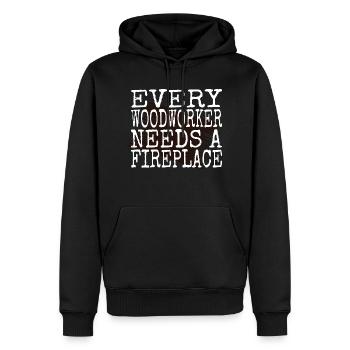 woodworker hobbyists sabrina carpenter tshirts - Männer Premium Bio Hoodie - Schwarz - Vorne - Nico (187cm)