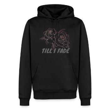 Jusqu’à ce que je m’estompe - Sweat à capuche Premium bio Homme - noir - Devant - Nico (187cm)