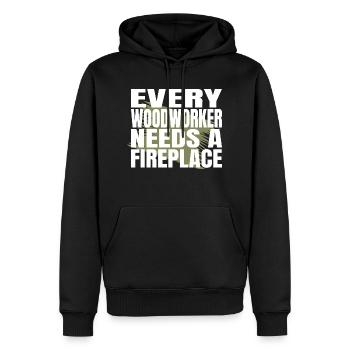 americas funny carpenter quotes jokes - Männer Premium Bio Hoodie - Schwarz - Vorne - Nico (187cm)