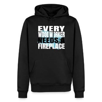 arborists carpenter saw carpenter funny - Männer Premium Bio Hoodie - Schwarz - Vorne - Nico (187cm)