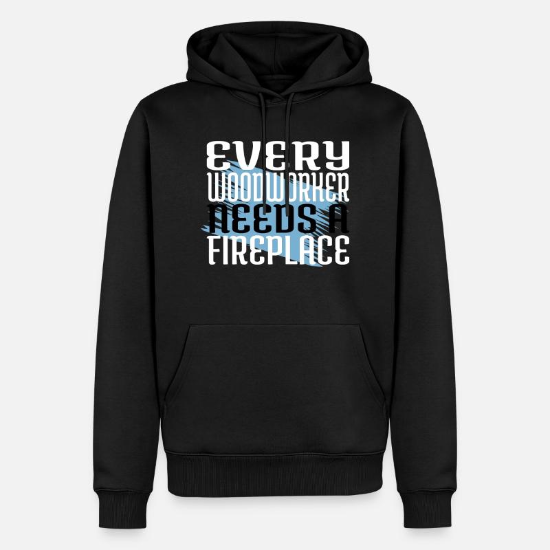 aaron charpentier tshirts blagues - Sweat à capuche Premium bio Homme - noir