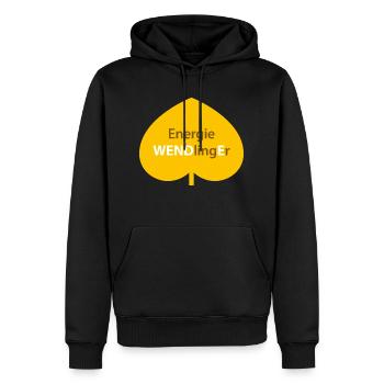 Energie WENDlingEr - Männer Premium Bio Hoodie - Schwarz - Vorne - Nico (187cm)