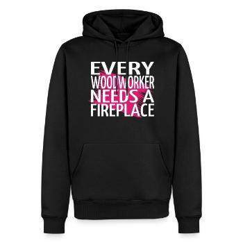 carpenter hoodies and sweatshirts apprentice - Männer Premium Bio Hoodie - Schwarz - Vorne - Nico (187cm)