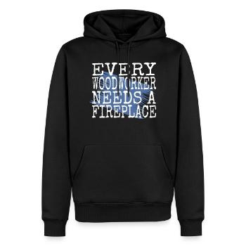 hearbeat lumberman a carpenters prayer tshirts - Männer Premium Bio Hoodie - Schwarz - Vorne - Nico (187cm)