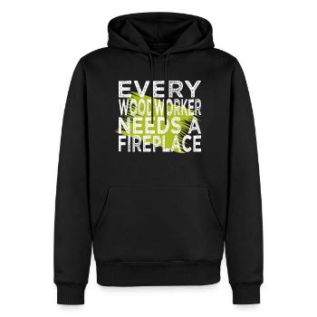lets play carpenter tshirts - Männer Premium Bio Hoodie - Schwarz - Vorne - Nico (187cm)