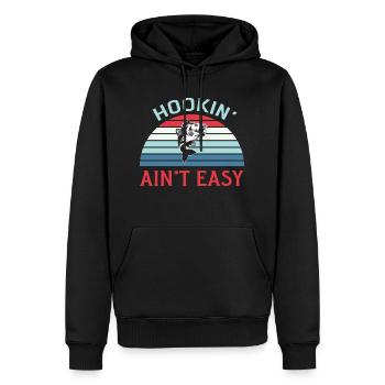 Fischer Fischen Angeln Angel Angler Fische Fisch - Männer Premium Bio Hoodie - Schwarz - Vorne - Nico (187cm)