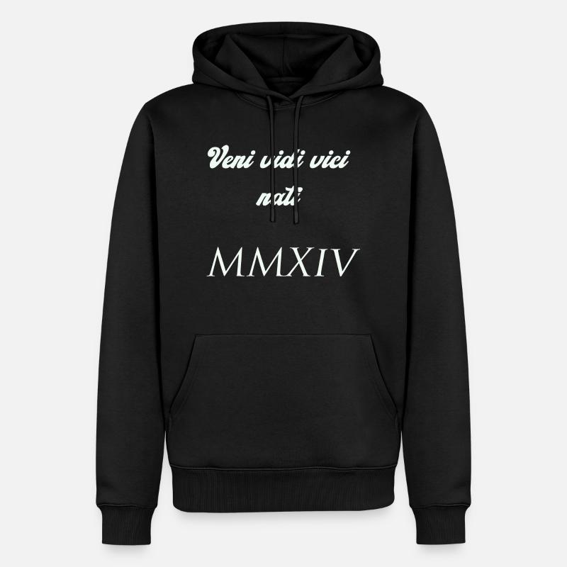 2014 - Männer Premium Bio Hoodie - Schwarz