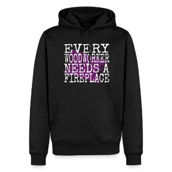the carpenters carpenter saw birthday present - Männer Premium Bio Hoodie - Schwarz - Vorne - Nico (187cm)