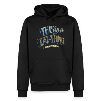 birthday present idea mammal pet lover black - Männer Premium Bio Hoodie - Schwarz - Vorne - Nico (187cm)