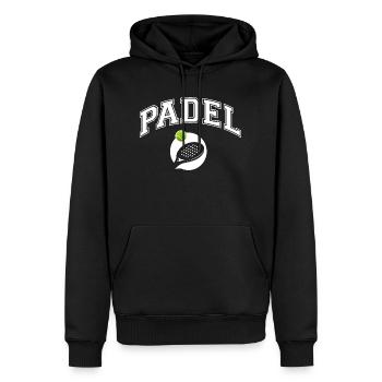 Padel - Geschenk für Padelspieler - Männer Premium Bio Hoodie - Schwarz - Vorne - Nico (187cm)