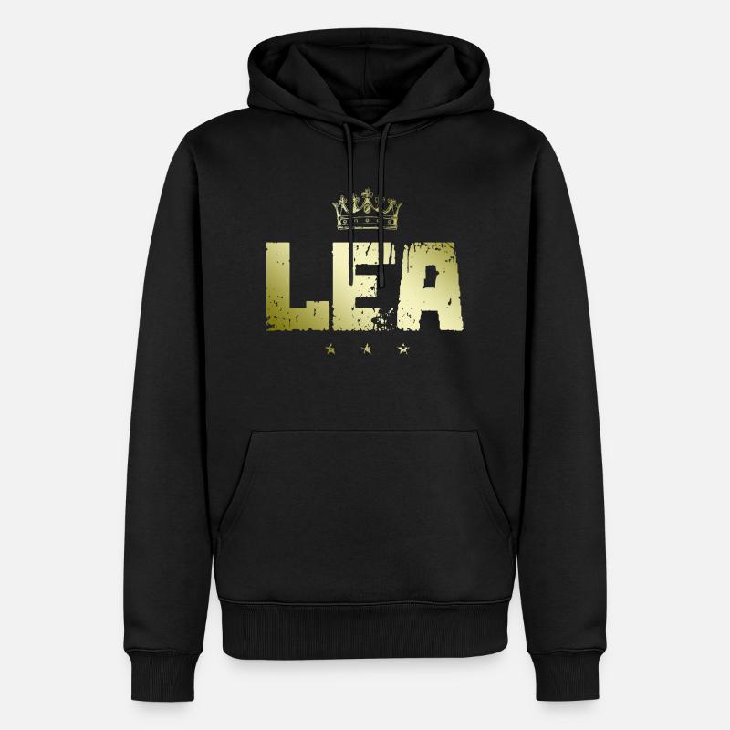 Lea - Männer Premium Bio Hoodie - Schwarz