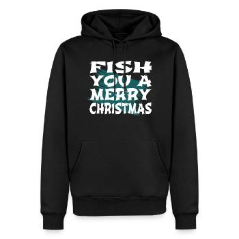 Déclaration de Dinosaur Moon Me Fishing Tshirts - Sweat à capuche Premium bio Homme - noir - Devant - Nico (187cm)