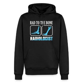 Rad To The Bone Radiologist Radiology X-Ray Rad Te - Männer Premium Bio Hoodie - Schwarz - Vorne - Nico (187cm)
