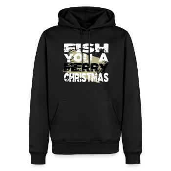 cool dino bedroom fish head dinosaur tshirt - Männer Premium Bio Hoodie - Schwarz - Vorne - Nico (187cm)