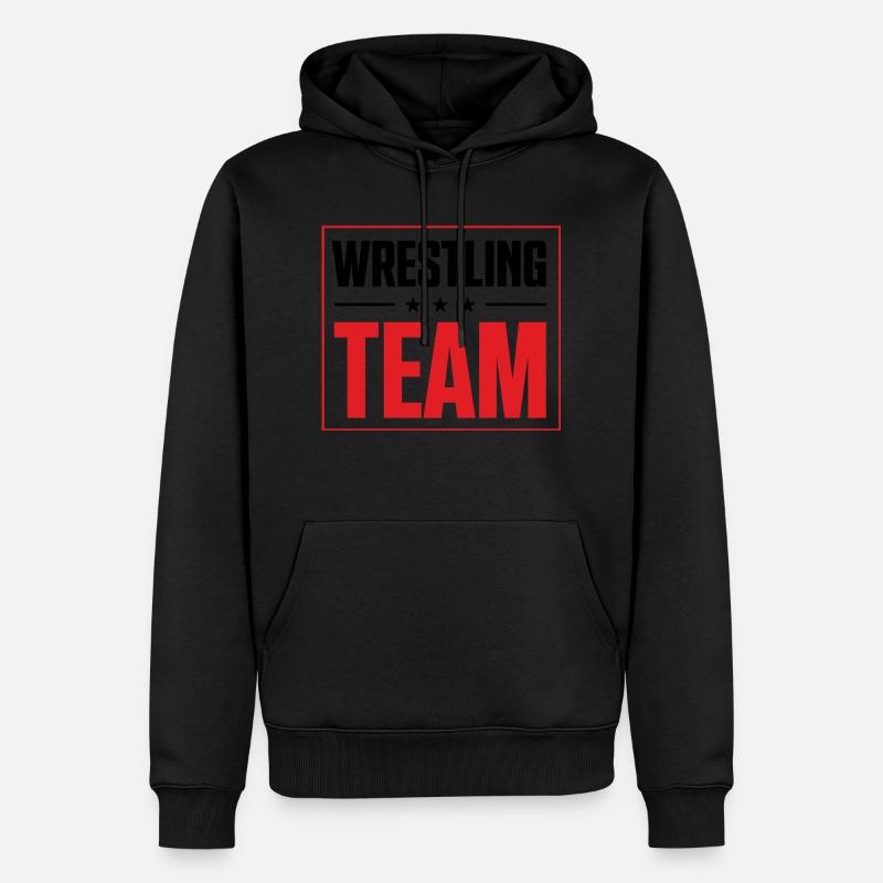 Équipe de lutte - Sweat à capuche Premium bio Homme - noir