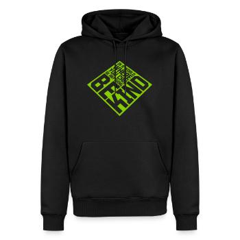 you can be kind - Männer Premium Bio Hoodie - Schwarz - Vorne - Nico (187cm)