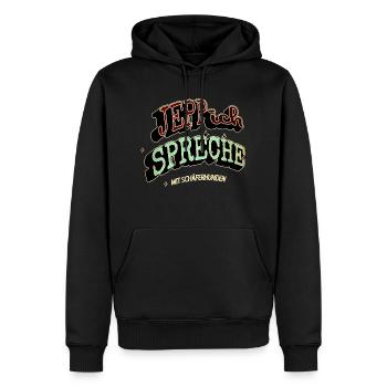 zitat tier spaß hundeliebhaber boxer statement - Männer Premium Bio Hoodie - Schwarz - Vorne - Nico (187cm)