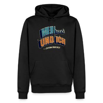 lieblingshund lieben hundeliebhaber bullterrier - Männer Premium Bio Hoodie - Schwarz - Vorne - Nico (187cm)