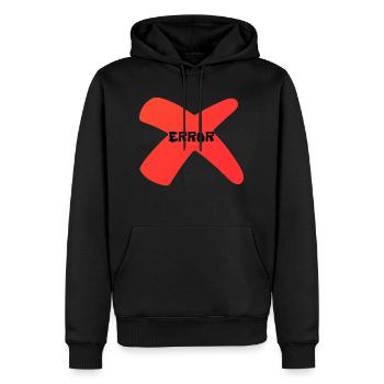 Error - MKB - Men’s Premium Organic Hoodie - black - Front - Nico (187cm)