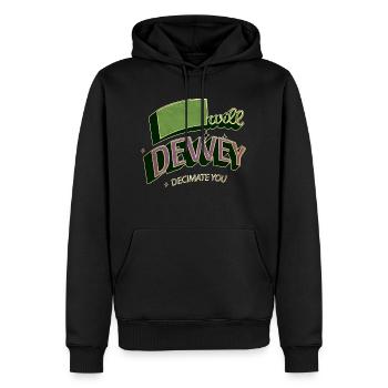 present fun bibliophile humor book quotes - Männer Premium Bio Hoodie - Schwarz - Vorne - Nico (187cm)