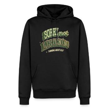 gift idea golfking birthday present birthday - Männer Premium Bio Hoodie - Schwarz - Vorne - Nico (187cm)