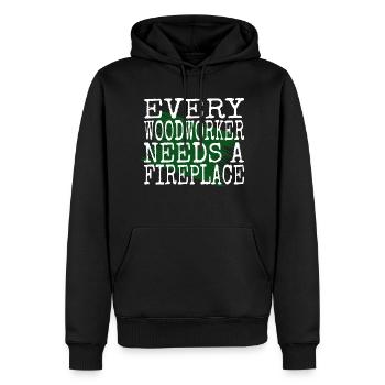 Charpentier Sweats à capuche et sweat-shirts Citation drôle Geek - Sweat à capuche Premium bio Homme - noir - Devant - Nico (187cm)