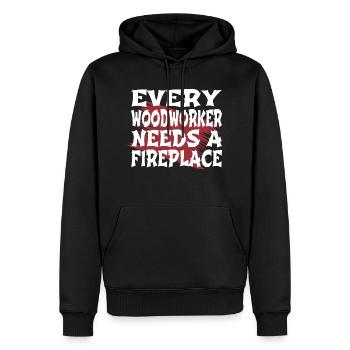 buy animation bday fisherman jokes cool rod baby - Männer Premium Bio Hoodie - Schwarz - Vorne - Nico (187cm)