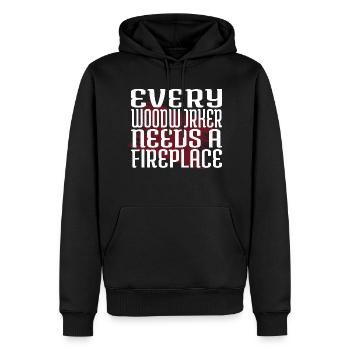 lumberman sexy carpenter tshirts - Männer Premium Bio Hoodie - Schwarz - Vorne - Nico (187cm)