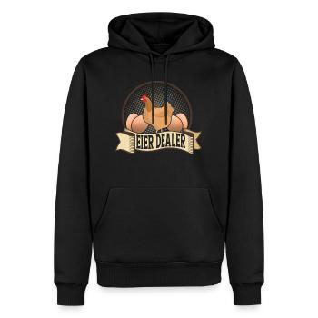 Eier Dealer Bauernhof Hennen Hühner Huhn - Männer Premium Bio Hoodie - Schwarz - Vorne - Nico (187cm)