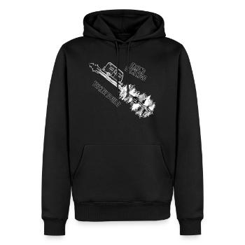 Camping Wohnwagen Design Camping Liebe - Männer Premium Bio Hoodie - Schwarz - Vorne - Nico (187cm)