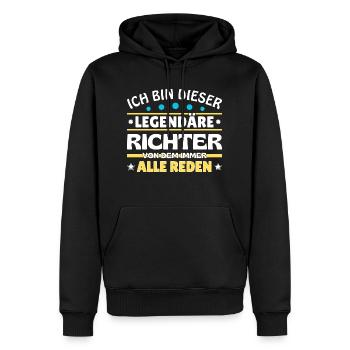 I'm that legendary judge - Men’s Premium Organic Hoodie - black - Front - Nico (187cm)
