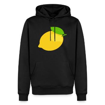 Citron - Sweat à capuche Premium bio Homme - noir - Devant - Nico (187cm)