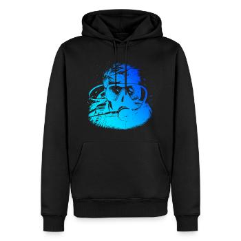 Plongeur Plongeur Plongée Libre Plongée Homme Plongée sous-marine - Sweat à capuche Premium bio Homme - noir - Devant - Nico (187cm)
