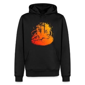 Plongeur Plongée sous-marine Plongée Plongée Hommes - Sweat à capuche Premium bio Homme - noir - Devant - Nico (187cm)