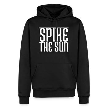 quote beach volleyball skills sun kissed - Männer Premium Bio Hoodie - Schwarz - Vorne - Nico (187cm)