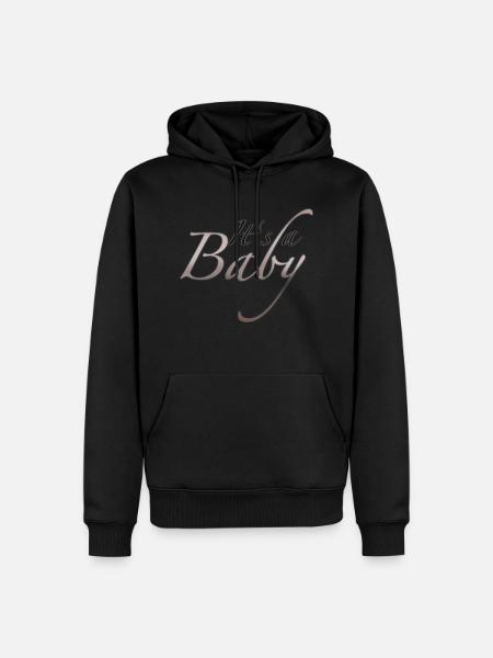 Baby - Männer Premium Bio Hoodie - Schwarz