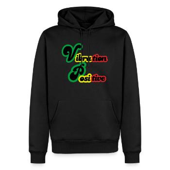 Portez Vos Valeurs avec la Collection de T-Shirts - Sweat à capuche Premium bio Homme - noir - Devant - Nico (187cm)