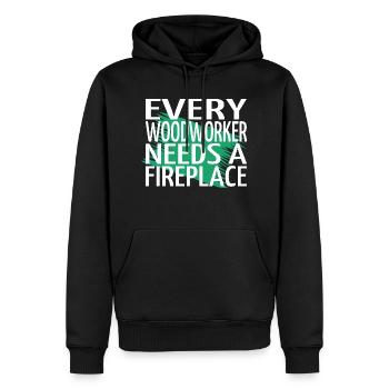 Carpenter Sweats à capuche et sweat-shirts blague cutter - Sweat à capuche Premium bio Homme - noir - Devant - Nico (187cm)