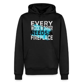 carpenter plumber union carpenter tshirts lumber - Männer Premium Bio Hoodie - Schwarz - Vorne - Nico (187cm)