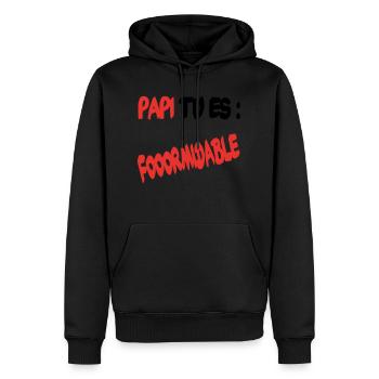 Opa, du bist großartig - Männer Premium Bio Hoodie - Schwarz - Vorne - Nico (187cm)