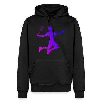 Women's Squash Badminton Men's Badminton Badmintons - Men’s Premium Organic Hoodie - black - Front - Nico (187cm)