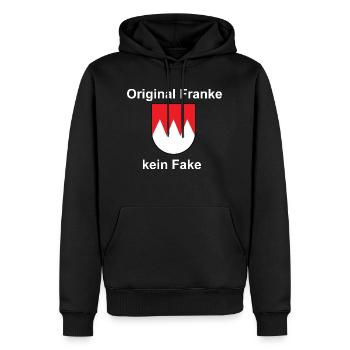 Original Franke - Männer Premium Bio Hoodie - Schwarz - Vorne - Nico (187cm)