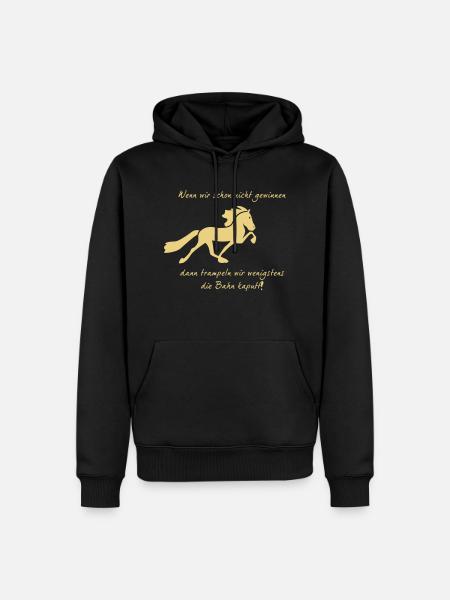 Trampel Pferd - Männer Premium Bio Hoodie - Schwarz