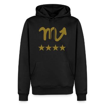 Skorpion - Sternzeichen - Männer Premium Bio Hoodie - Schwarz - Vorne - Nico (187cm)