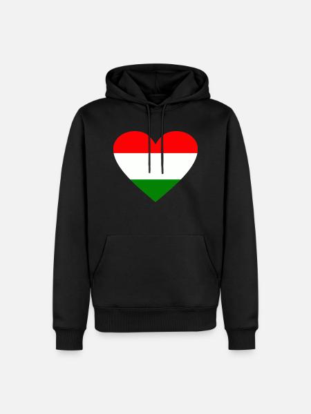 Ungarn - Männer Premium Bio Hoodie - Schwarz