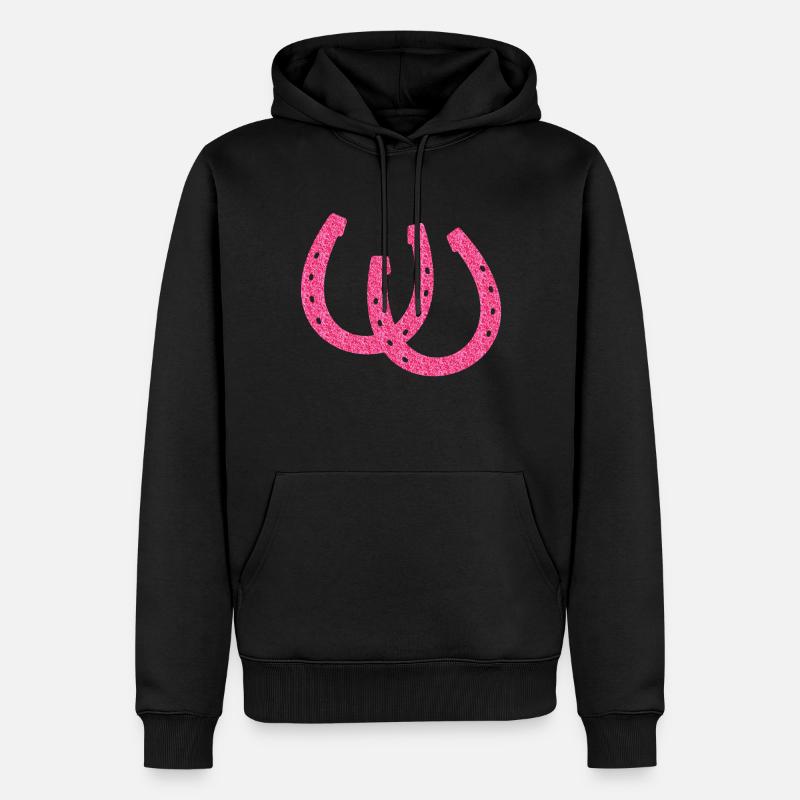 fer à cheval pétillant - Sweat à capuche Premium bio Homme - noir