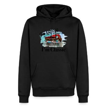 I'm Not Old I'm Classic - Men’s Premium Organic Hoodie - black - Front - Nico (187cm)