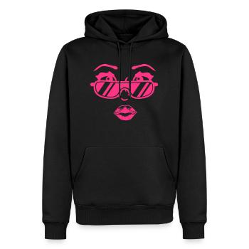 Heißes Cool Sonnenbrille Mädchen Frau Pink - Männer Premium Bio Hoodie - Schwarz - Vorne - Nico (187cm)