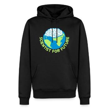 Scientifique pour l'avenir - Sweat à capuche Premium bio Homme - noir - Devant - Nico (187cm)