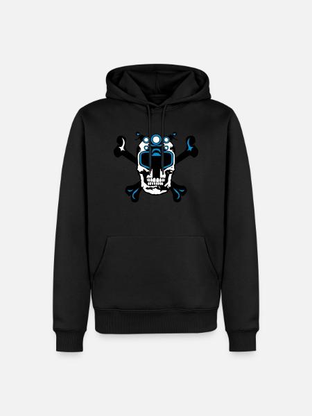skull motorcycle skull skull - Men’s Premium Organic Hoodie - black